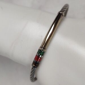 Sterling Silver Twisted Rope Cable Cuff Bracelet